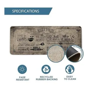 Artoid Mode Kitchen Quotes Juego de 2 alfombrillas de_2