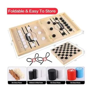 Juego Sling Puck Game Juego de damas de ajedrez Juego de_4