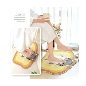 Toast Alfombra de baño antideslizante de 19.6 x 31.4_3