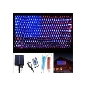 PUHONG 4 de julio Luces solares de bandera_1