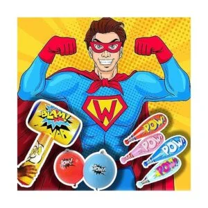 4Es Novelty Juego de 25 bates de béisbol inflables Pow_5