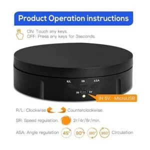 Soporte de exhibición giratorio de fotografía motorizada_5