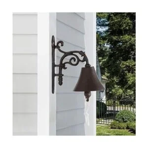 Yapopi Campana de cena al aire libre rústica de hierro_2