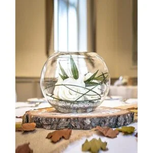 Pllieay Paquete de 8 rebanadas redondas de madera rústica_4