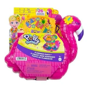 Polly Pocket Mini juguetes juego compacto grande con 2_6