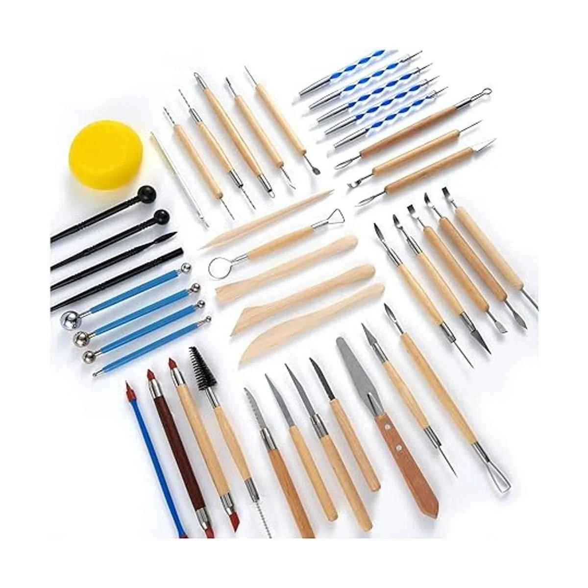 TEMONTIAN Herramientas de escultura de arcilla de_2