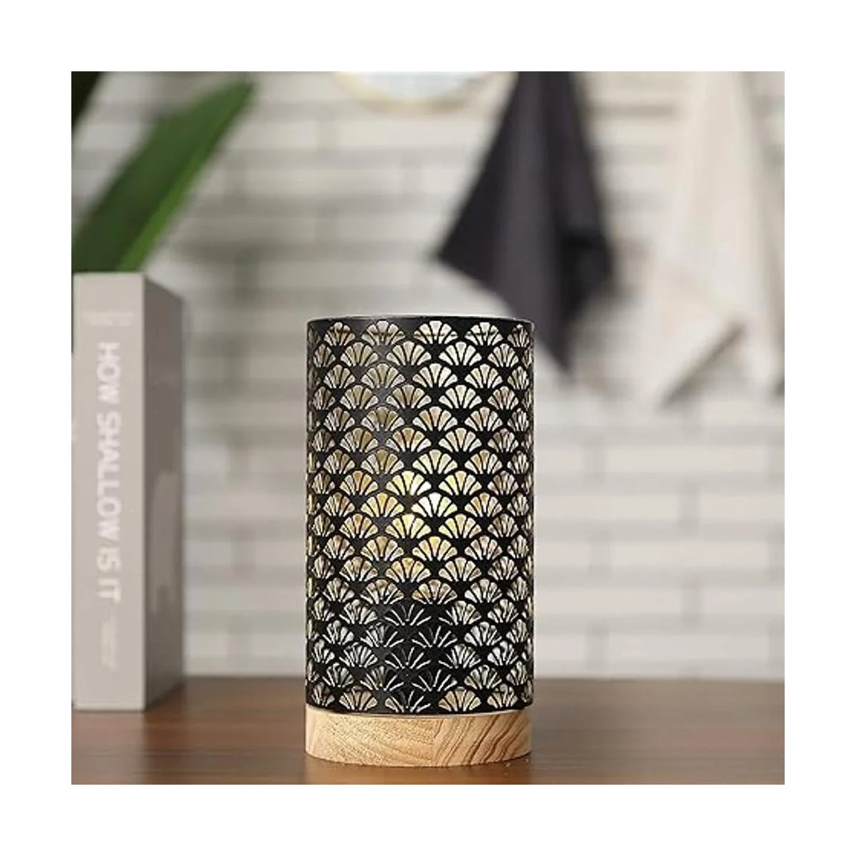 JHY DESIGN Lámpara de metal con batería de 8.5 pulgadas de_4