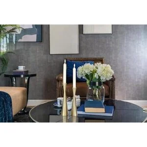 Vixdonos Portavelas de metal dorado de latón juego de 2_6