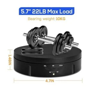 Soporte de exhibición giratorio de fotografía motorizada_4