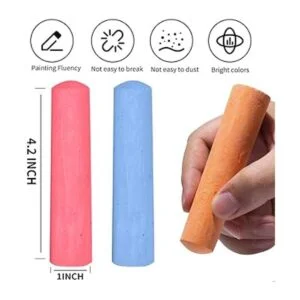 Juego de 162 tizas lavables para acera 18 colores no_3