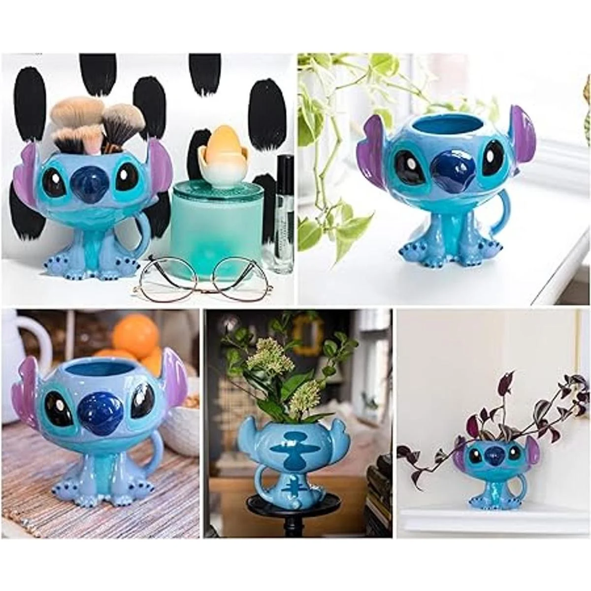 Disney Lilo Stitch Taza de café de cerámica esculpida_6