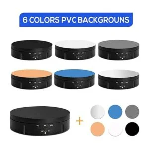 Soporte de exhibición giratorio de fotografía motorizada_3