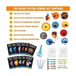 CiyvoLyeen Kit de costura espacial para niños sistema_3