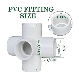 Paquete de 6 accesorios de PVC de 1 14 pulgadas_2