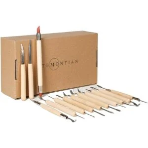 TEMONTIAN Herramientas de escultura de arcilla de_6