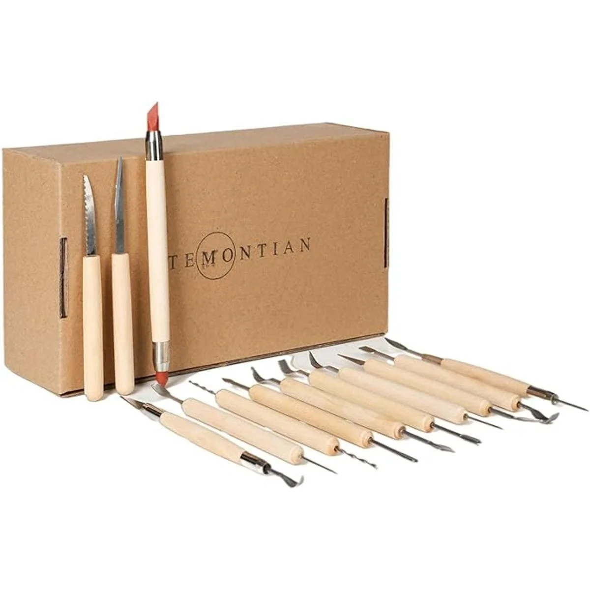 TEMONTIAN Herramientas de escultura de arcilla de_6