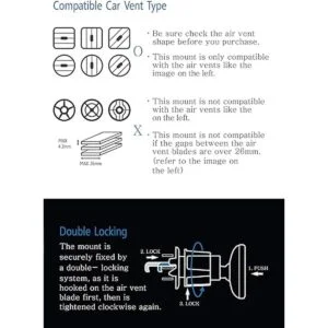 iGoSmartPro Soporte magnético de ventilación de aire para_3