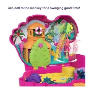 Polly Pocket Mini juguetes juego compacto grande con 2_3