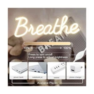 DIVATLA Letrero de neón para pared funciona con USB_4