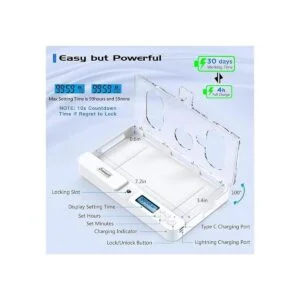 Jostart Caja de bloqueo de teléfono portátil caja de_6