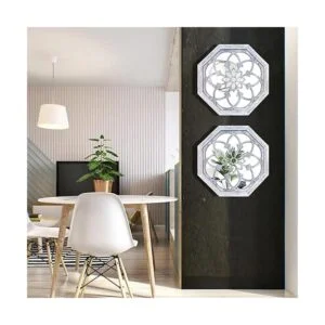 ZOLAPI 2 espejos octágonos montados en la pared espejo_2