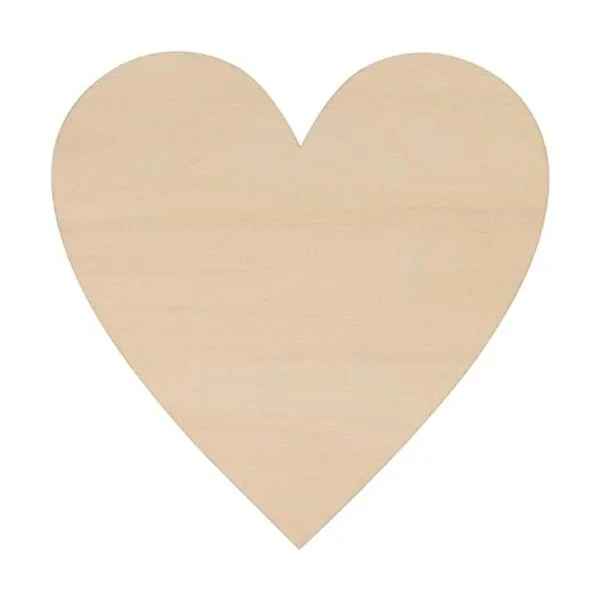 FUNSUEI 30 rebanadas de corazón de madera natural de 8_3