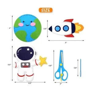 CiyvoLyeen Kit de costura espacial para niños sistema_2