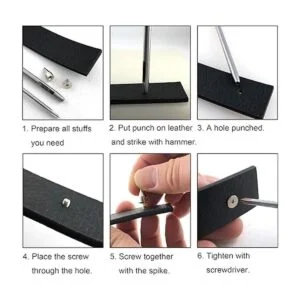 YORANYO Juego de 270 puntas y tachuelas de forma mixta de_5