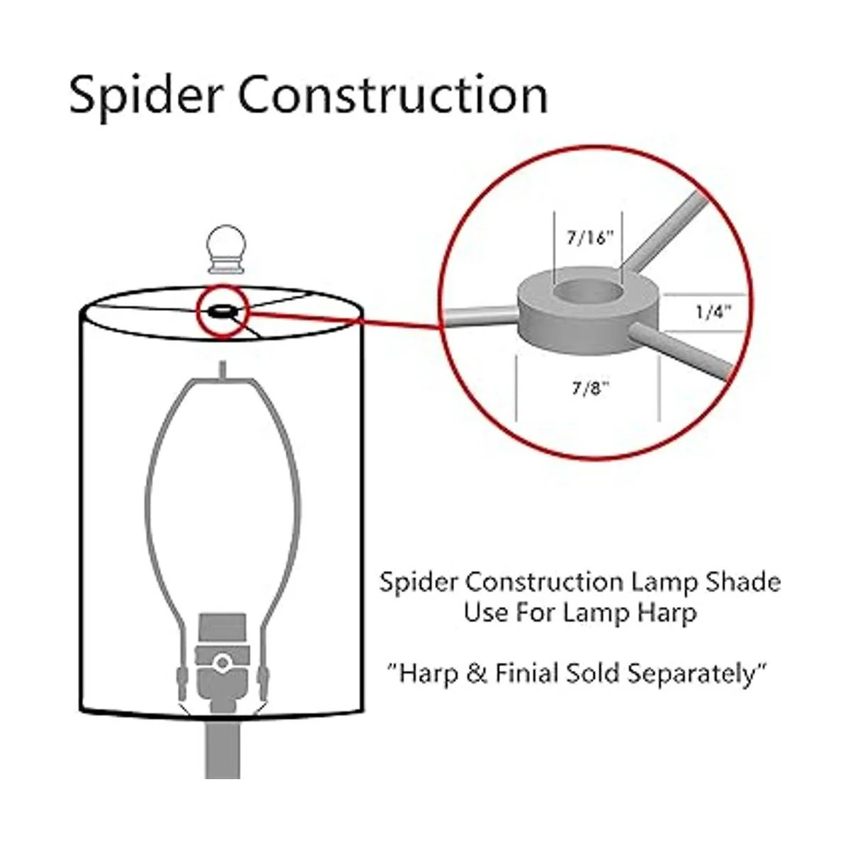 Aspen Creative 31238 Pantalla de lámpara de construcción_4