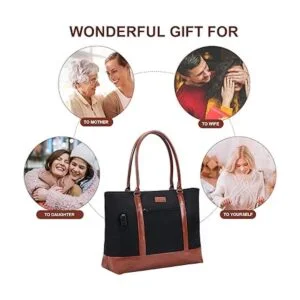 Bolsa de mano para laptop con USB bolsa de trabajo para_6