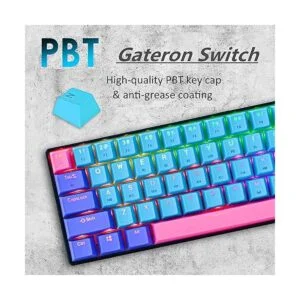 SURMEN Teclado inalámbrico para juegos 60 60 RGB_5