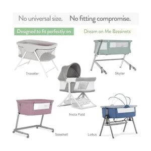 Sábanas bajeras de cuna para Dream on Me Traveler portátil_2