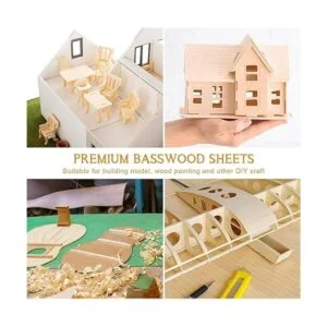 Fabbay 20 hojas de madera de tilo hojas de madera fina_5