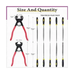 Swpeet Juego de 12 herramientas de mosaico con lima de_2