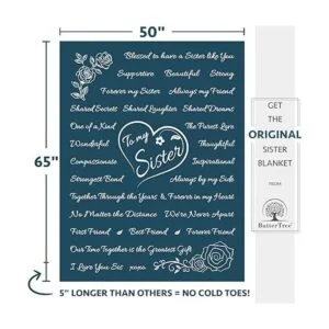 Manta de regalo para hermana regalo para hermanas de_2