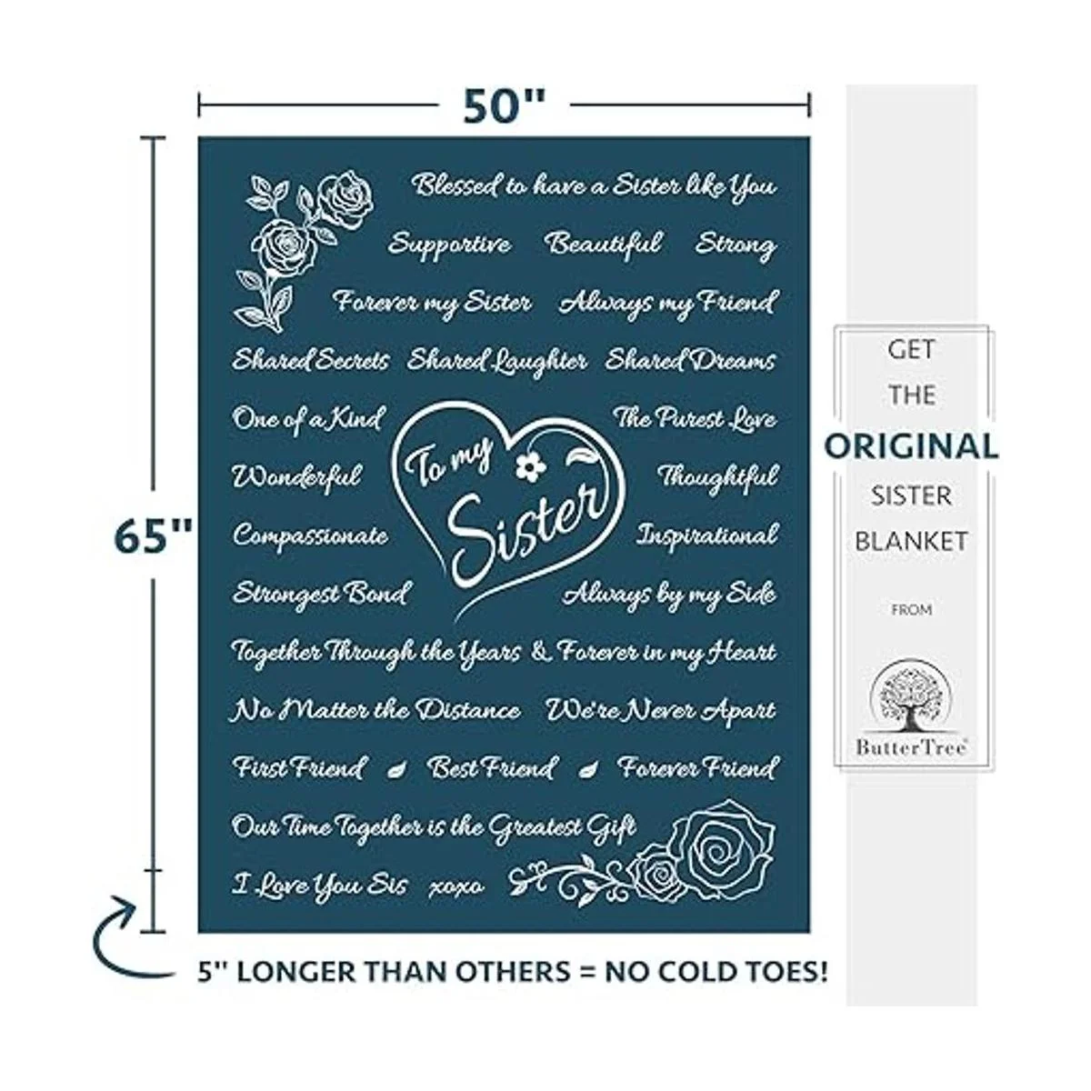 Manta de regalo para hermana regalo para hermanas de_2