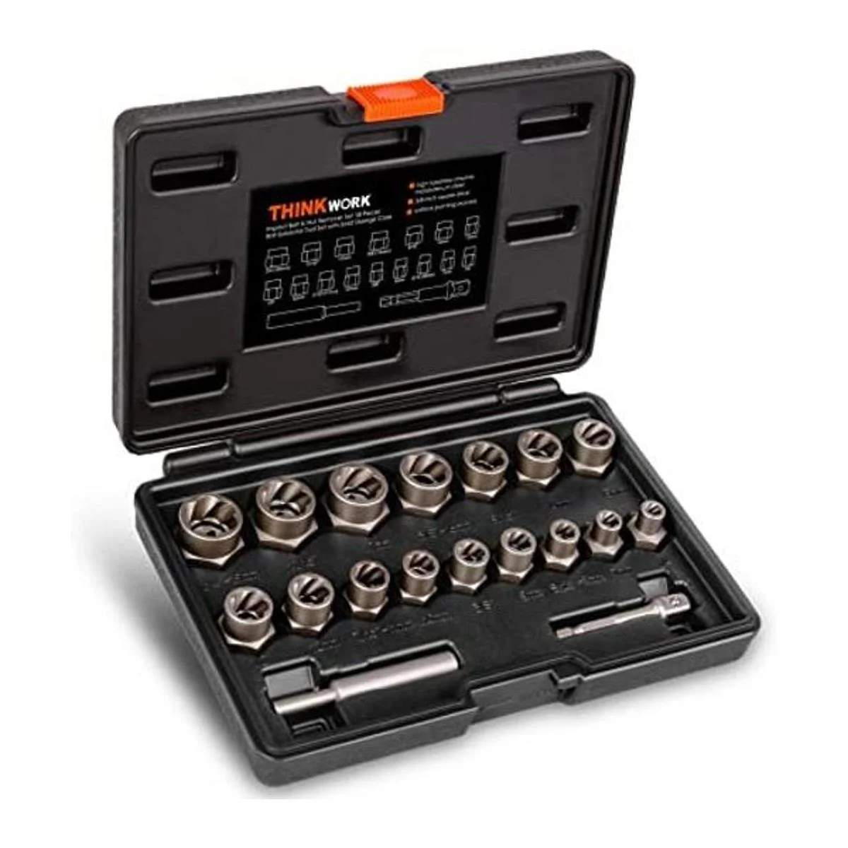 THINKWORK Juego de extractor de pernos juego de 18 piezas_1