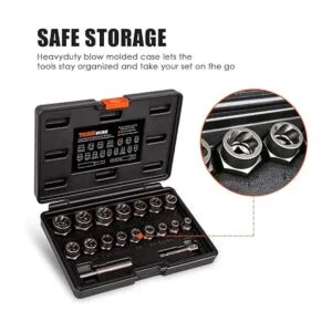 THINKWORK Juego de extractor de pernos juego de 18 piezas_7