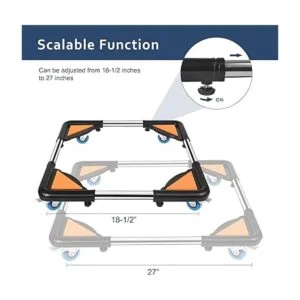 SPACECARE Rodillo móvil con 4 ruedas de bloqueo Soporte_2