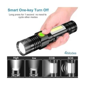 Linterna LED pequeña linterna táctica de 1000 lúmenes_4