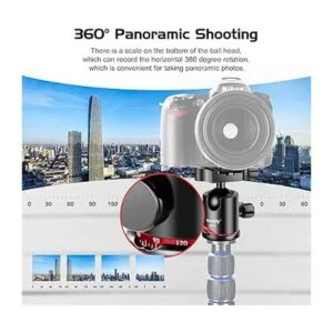 Manbily Cabezal de bola de fotografía rotación de 360_6