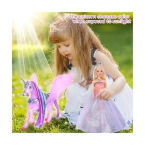 Juguetes de unicornio que cambian de color y muñeca de_2