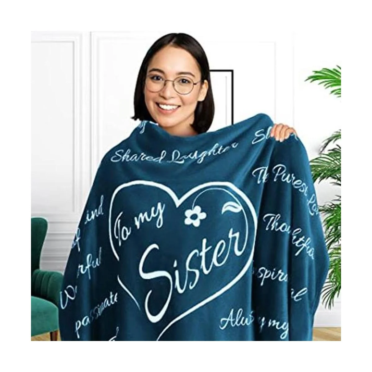 Manta de regalo para hermana regalo para hermanas de_1