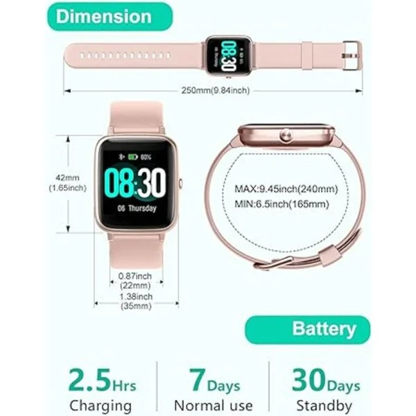 GRV Reloj inteligente para teléfonos iOS y Android_7