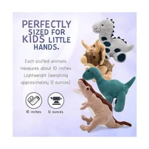 Animales de peluche de dinosaurio de la pasión adorables_3