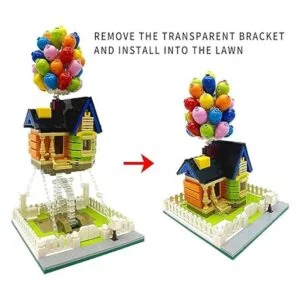 ENJBRICK Up Balloon House Kit de construcción para niños_4