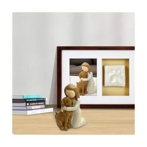 Figuras de ángel de perro memoriales de amistad para_4