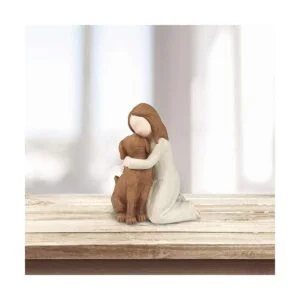 Figuras de ángel de perro memoriales de amistad para_2