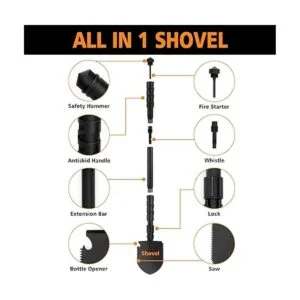 FLYEGO Pala plegable para campamento pala militar_3