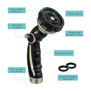 RESTMO Boquilla de manguera resistente rociador de_2